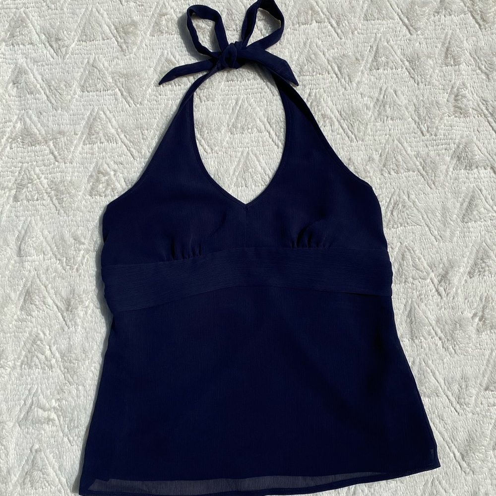 Navy Blue blouse.
